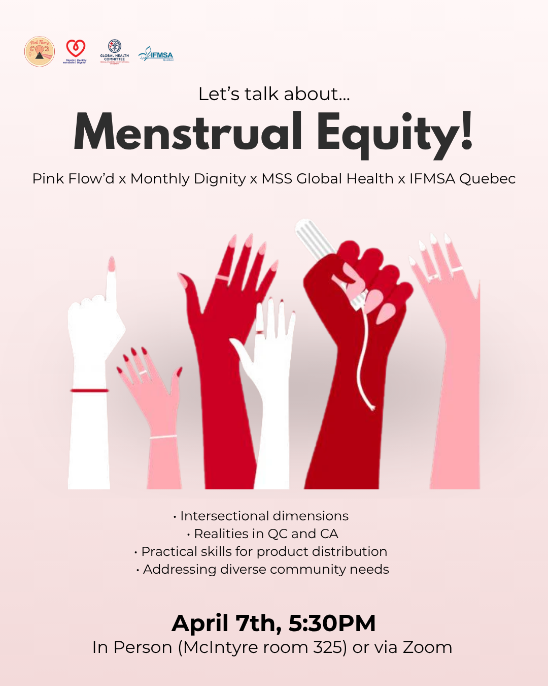Monthly Dignity × IFMSA × MSS Global Health × Pink Flow’d