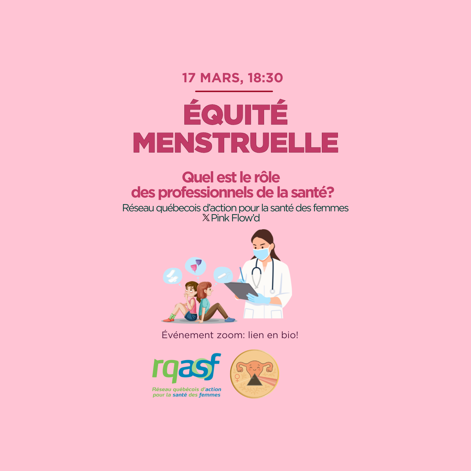 RQASF × Pink Flow’d — Menstrual Equity in Healthcare